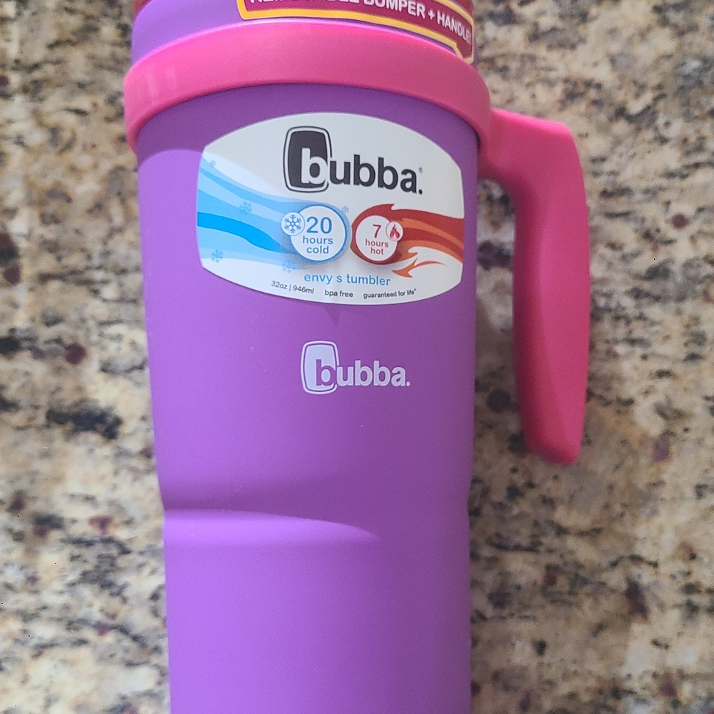Bubba Envy S Large Purple Tumbler with Pink Handle, NEW Have 2 Available